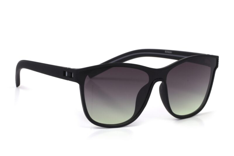 Black Full Rim Square Sunglasses