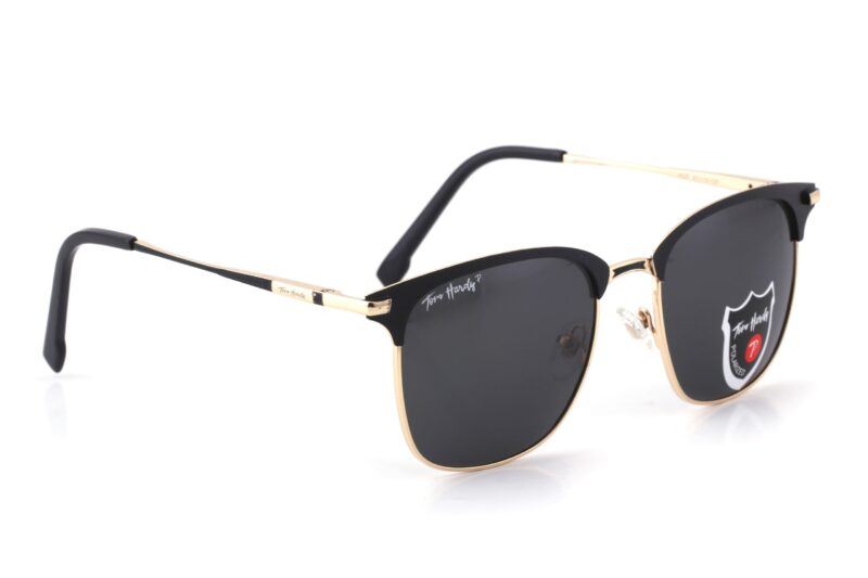 Gold Black Full Rim Club Master Prescription Sunglasses