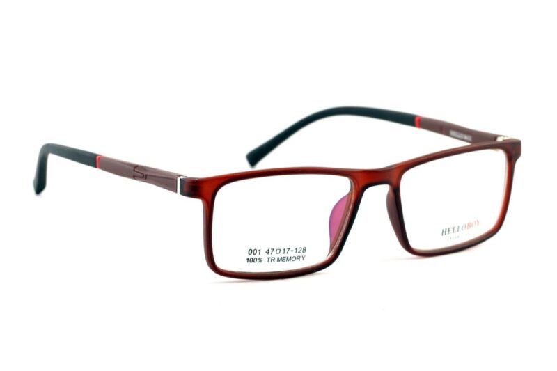 Matte Brown Full Rim Rectangle Eyeglasses